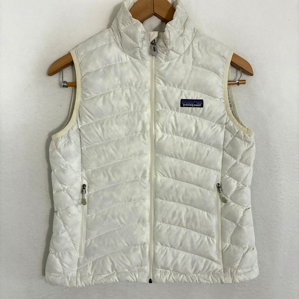 Patagonia Goose Down Puffer Vest Womens Size S Full Zip Gorpcore Outdoor Hiking